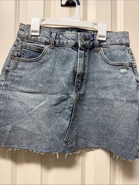 wild fable Red Nail Accent Light Blue Denim Topstitch Detail